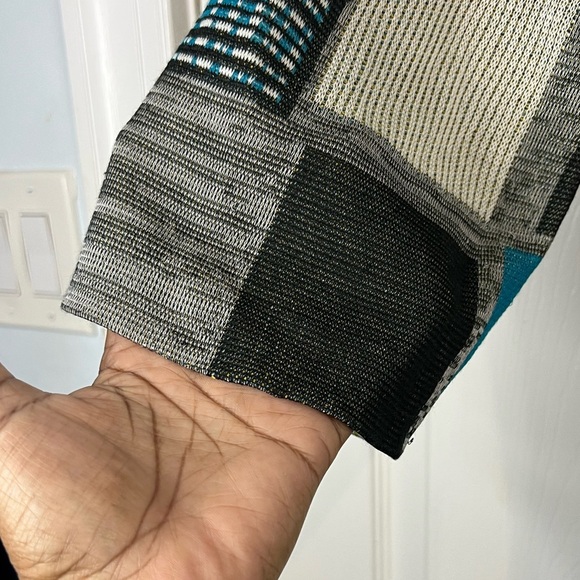 Ming Wang Women’s cardigan - Patchwork knit design - Size XL - Picture 5 of 8